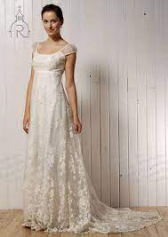 Wedding Dress Empire Wedding Dress Lace Wedding Dress Vintage Antique Lace Wedding Dress