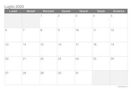 Non so se si è capito, ma agende, planner e blocchi per gli appunti sono la mia passione. Calendario Luglio 2020 Da Stampare Icalendario It