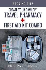 Diy Travel Pharmacy First Aid Kit Travel Camping First Aid Kit Emergency First Aid Kit
