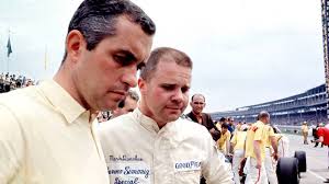 When they also raced: Roger Penske and Mark Donohue.