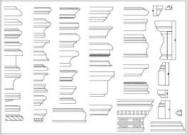 Choose from many chair rail molding designs online. Over 1200 Decorative Elements Crown Molding Chair Rail Door Trim Skirting Board Corner Post Plain Molding Free Autocad Blocks Drawings Download Center