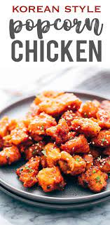 Korean Popcorn Chicken Recipe Super Crunchy Sticky And Spicy Recipe Popcorn Chicken Recipe Chicken Recipes Korean Popcorn Chicken Recipe
