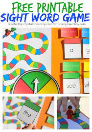 Free Printable Sight Word Game Sight Words Kindergarten Teaching Sight Words Sight Word Activities
