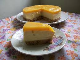 Eggless Mango Cheese Cake No Bake No Cream Cheese No Springform Pan No Eggs Celebrating My 600th Post Yummy Tummy Baking Easy Mango Recipes Mango Dessert