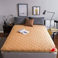 Redsun Sleeping Tatami Mattress Topper Foldable Thick Soft Cotton Mattress Protector Non Slip Mattre Thick Mattress Topper Mattress Memory Foam Mattress Topper