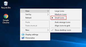 Now go ahead and select large, medium, or small icons according to your preference. 3 Ways To Change The Size Of Desktop Icons In Windows 10