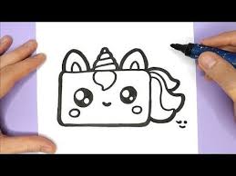How To Draw A Cute Unicorn Birthday Cake Happy Drawings Youtube Happy Drawing Happy Birthday Doodles Cute Drawings