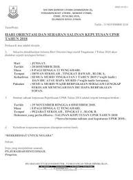 Tarikh keputusan upsr 2020 keluar hari ini. Orientasi 2018 Serahan Keputusan Peperiksaan Orientasi Dan Serahan Salinan Keputusan Pakaian Pdf Document