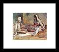 Two Women Grinding At A Hand Mill by Print Collector
