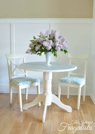Browse photos of kitchen design ideas. Round Pedestal Dining Table With Stenciled Doily Top Interior Frugalista