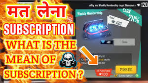 Free fire recently released a new character known as k or captain booyah. What Is Diamond Subscription In Garena Free Fire How To Cancel Subscription Of Weekly Membership Youtube