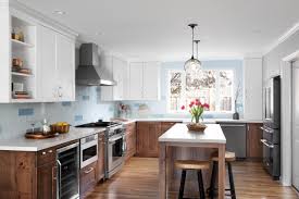 This white transitional kitchen mixes the use of luxury materials, like stainless steel and marble, with traditional furnishings, like inset cabinetry, to create a transitionally modern. 75 Beautiful Transitional Kitchen Pictures Ideas March 2021 Houzz