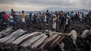 One of africa's most active volcanoes and standing over 11,000 feet, nyiragongo is known for having one of the largest lava lakes in the world. Lava From Erupting Volcano Panics City In Congo The New York Times