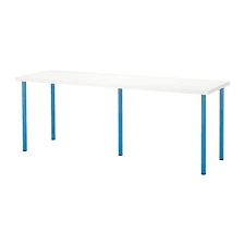 Linnmon Adils Table White Blue 78 3 4x23 5 8 Ikea Ikea Table Ikea Table