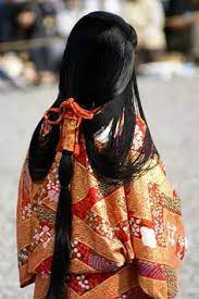 Hair Styling Heian Period 794 1185 1192 Japanese Hairstyle Japanese Outfits Japanese Costume