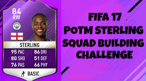 A rapid forward can be an invaluable asset for your side in fifa 21 career mode, giving you the option to play through balls or hit it long over the top, safe in the knowledge that your striker can beat the opposition defence for pace. 95 Pace Purple Sterling Fifa 17 Ultimate Team Raheem Sterling Potm Squad Building Challenge Youtube