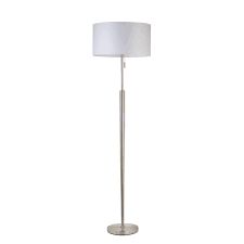 Hampton Bay 65 In Brushed Nickel Floor Lamp Af39600hd The Home Depot Nickel Floor Lamp Floor Lamp Brushed Nickel Floor Lamp