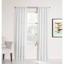 Eclipse Liberty Light Filtering Sheer Grommet Top Single Window Curtain Panel Blue 52x63 Walmart Com Curtains Rod Pocket Curtain Panels Rod Pocket Curtains