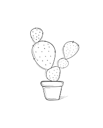 Tiny Cactus Line Art Drawing Art Print By Sabina Fenn Illustration X Small Cactus Drawing Easy Doodle Art Embroidered Canvas Art Also drawing cactus line available at png transparent variant. tiny cactus line art drawing art print