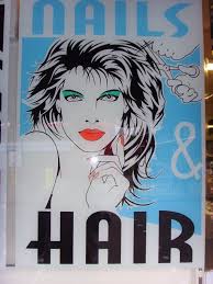Contoh desain spanduk training perusahaan spanduk jakarta. The Windows Of Old Beauty Shops Boobunny Me Salon Art Graphic Airbrush Art