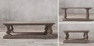 They have a balustrade coffee table that is rustic and simply beautiful. Balustrade Salvaged Wood Coffee Table Collection Rh