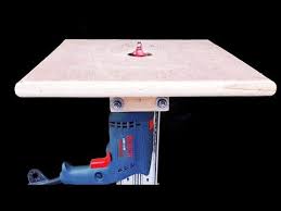 Diy Router Table Using A Drill Drill Powered Bench Top Router Table Youtube Agac Isleme Aletleri Ahsap Isleme Planlari Ahsap Isleme