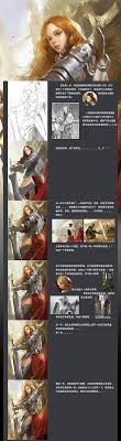 cg游戏人物女骑士剖析 绘画教程 digital painting tutorials illustration techniques tutorial