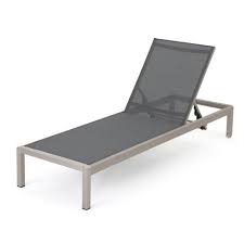 Cape Coral Aluminum Mesh Chaise Lounge Christopher Knight Home Coral