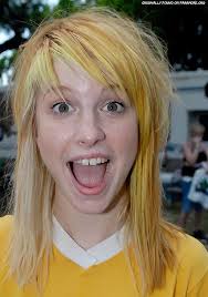 Hayley Williams Yellow,Blonde Hair