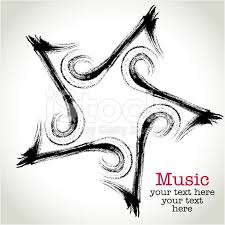 Eighth Note And Five Pointed Star Music Icon Music Notes Art Music Icon Five Pointed Star