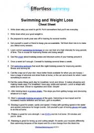 is swimming good for weight loss