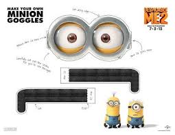 The Orange Coffee Cup Minion Goggles Minion Goggles Printable Halloween Masks Minion Costumes
