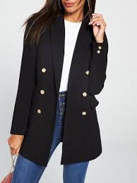 This plaid blazer is appropriate for work (with sleek trousers) and play (with the matching mini skirt). Womens Blazers Suit Jackets Very Co Uk