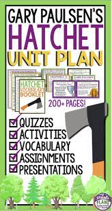 Hatchet By Gary Paulsen Will Be A Breeze To Teach With This Ready To Use Unit Plan That Has Everything You Will N Teaching Writing Writing Instruction Teaching