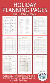 Holiday Planning Pages Free Printable Creatingmaryshome Com Printable Holi In 2020 Christmas Planner Printables Holiday Meal Planner Holiday Planning Printables