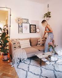 Processed With Vsco With Hb2 Preset White Living Room Flat Decor Brown Couch Living Room