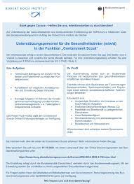Robert Koch Institut Sucht Studierende Als Containment Scout Studierendenwerk Munster