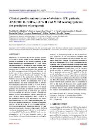 Saps ii is a severity of disease classification system. Top Pdf Saps Ii 1library