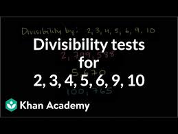 Ccss.math.content.1.oa.a.1 use addition and subtraction within 20 to solve word problems involving situations of adding to, taking from, putting together understand and apply properties of operations and the relationship between addition and subtraction. Divisibility Tests For 2 3 4 5 6 9 10 Video Khan Academy
