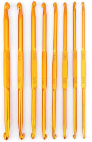 Maybe you would like to learn more about one of these? Amazon Com 8pcs Crochet Hook Set Golden Alumina Double End Crochet Hook Weave Sweater Knitting Needles Kit Diy Hand Made Craft Sewing Accessory 1 0 8 0