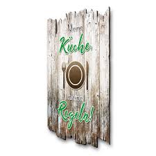 Ein abschied ist immer ein wenig traurig und fällt uns meistens nicht leicht. Deko Schild Sprueche Meine Kueche Aus Holz Kreative Feder