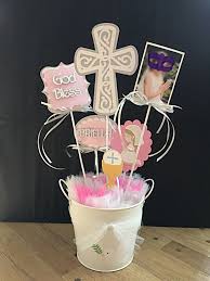 First Holy Communion Table Decoration Centerpieces Name Personalized God Bless Pho Communion Table First Communion Decorations Communion Table Decorations