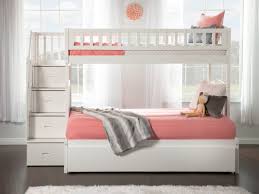 Salem Staircase Twin Over Full Bunk Bed With Shelves Bunk Beds With Drawers Bunk Bed With Trundle Bed With Drawers