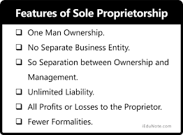 Discuss in details similarities and differences between sole proprietorship, partnership, and corporation? Sole Proprietorship Definition Features Characteristics Advantage Disadvantages
