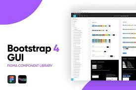 Figma Bootstrap 4 Gui Components Figma Website Template Design Template Design
