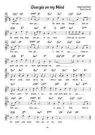 Georgia On My Mind Sheet Music For Piano Download Free In