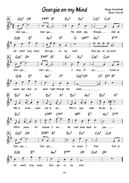 georgia on my mind sheet music for piano download free in