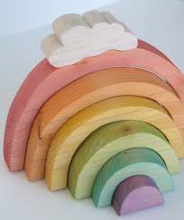 Pretty Wooden Toys Natural Toys Wooden Rainbow Kids Toys