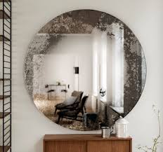 Pink Decorative Mirror Round Antiqued Wall Mirror Made From Etsy Antique Mirror Wall Mirror Decor Decor