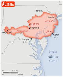 Meanwhile, the population of austria is ~8.9 million people (323.8 million more people live in united states). Austria Geography 2017 Cia World Factbook